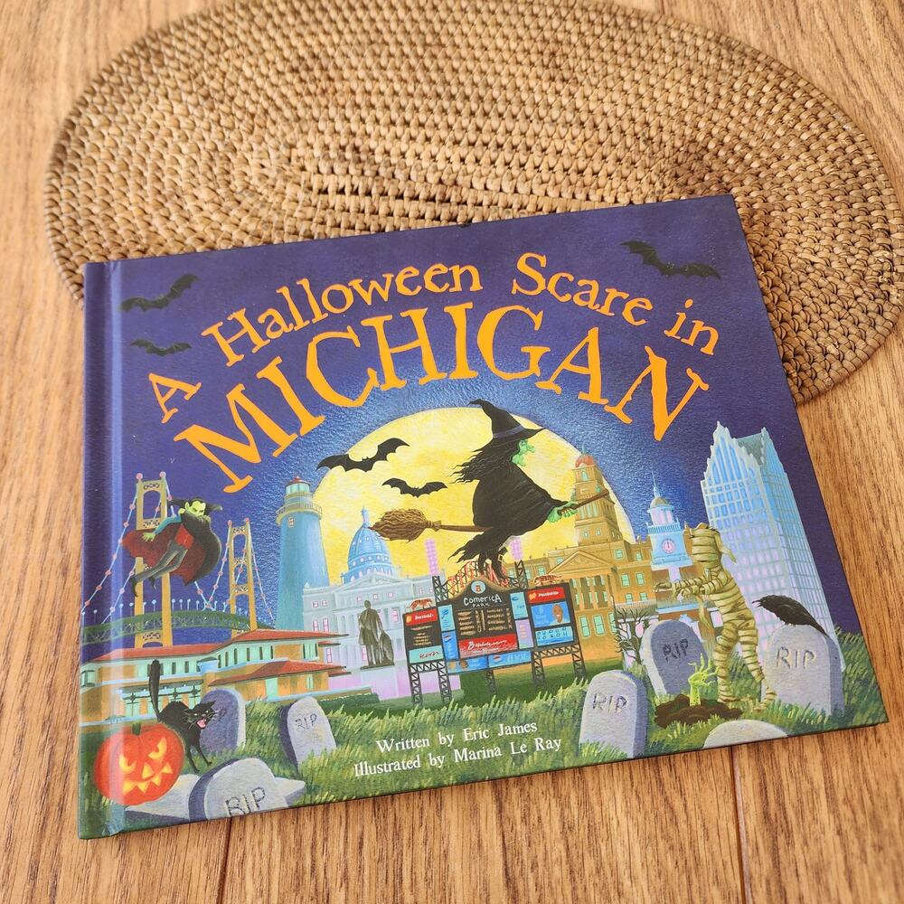 A Halloween scare in Michigan‎ children's hardback book author Eric James